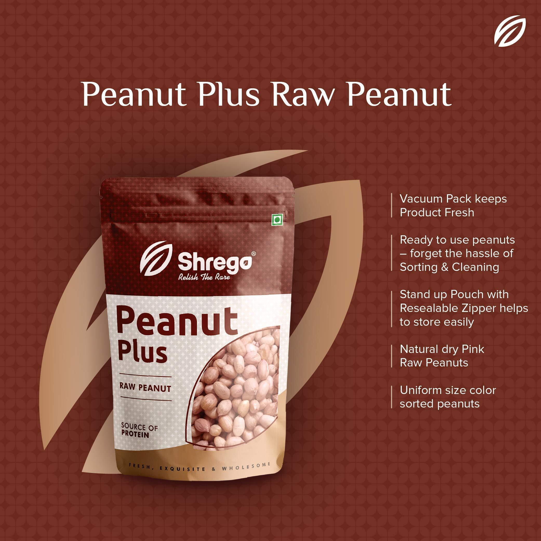 Shrego Peanut Plus Raw Peanuts 360G (2X180G Vacuum Packed)