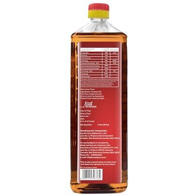 Musta Pure Cold Pressed Kachi Ghani Mustard Oil Pet Bottle 1L