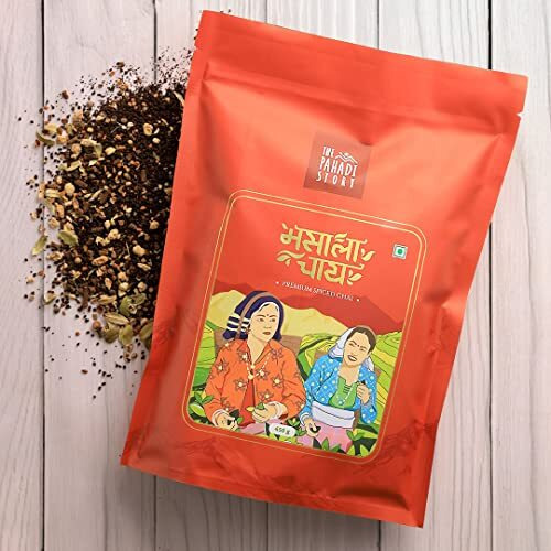 The Pahadi Story Tea-Masala Chai Patti 450 Grams, Premium Masala Tea-Made With 100% Natural Ingredients|Best In Aroma & Taste|Experience The Authentic Flavor, Assam