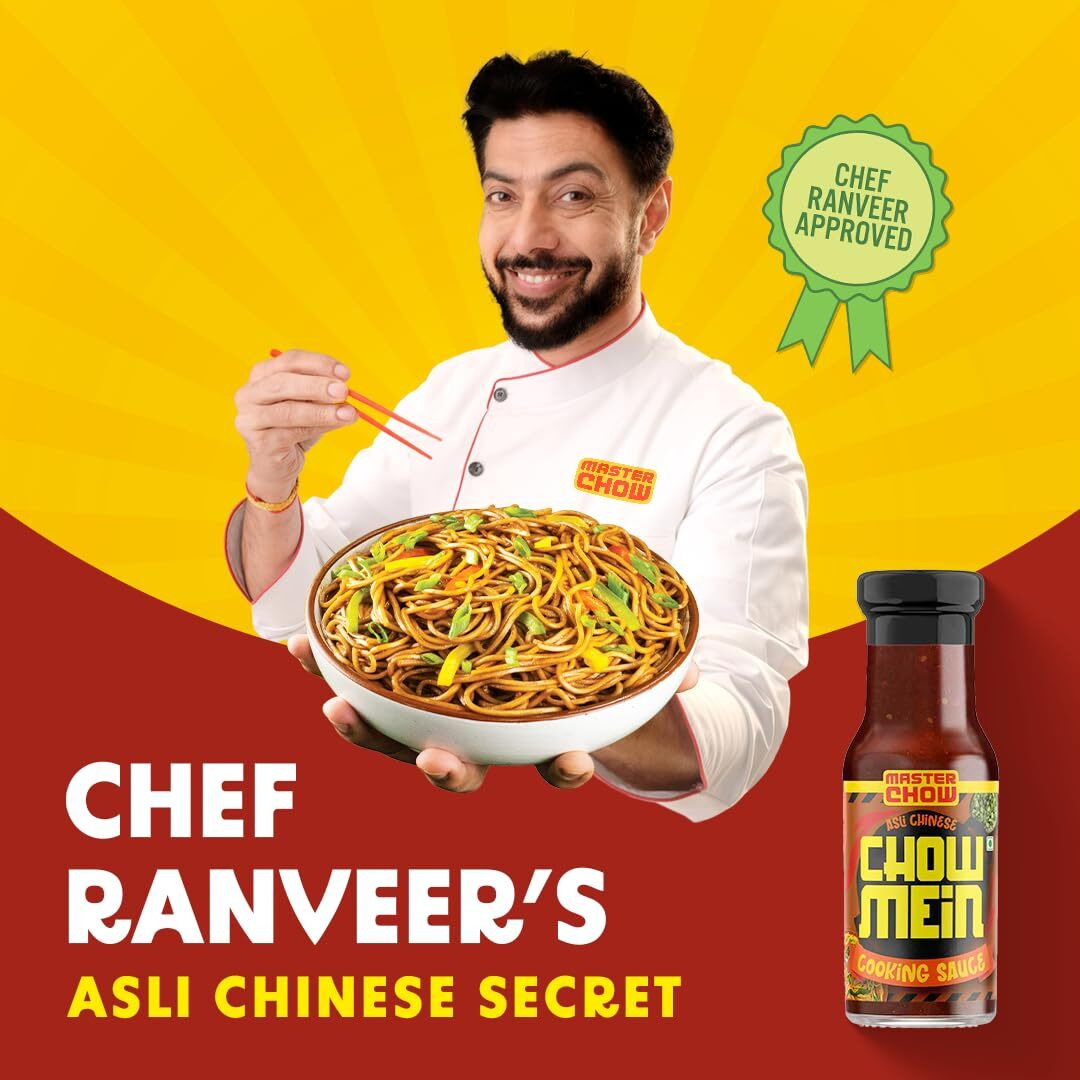 MasterChow Indo-Chinese Chowmein Sauce - Noodle Cooking Sauce | 220gms