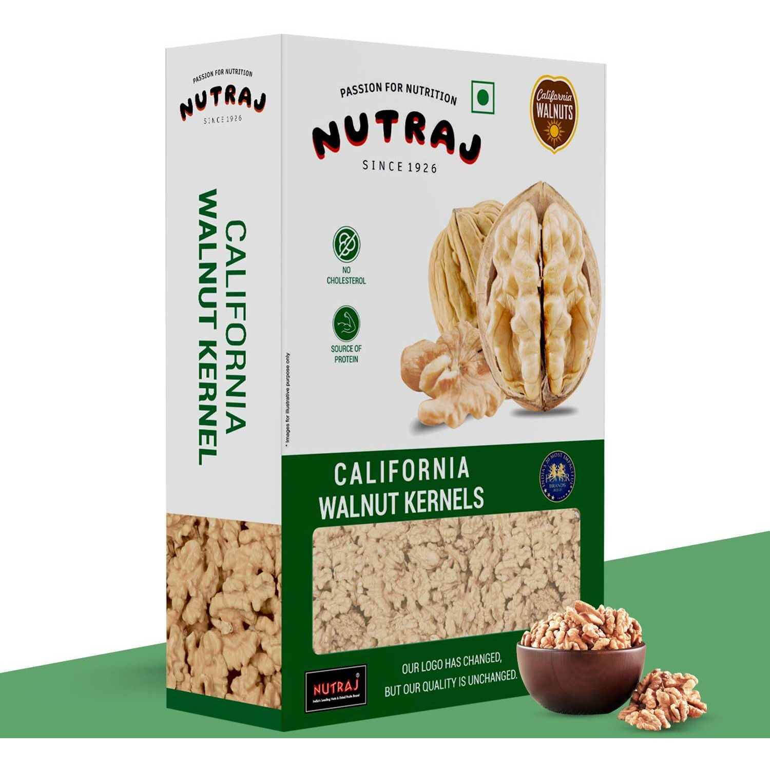 Nutraj 100% Natural Dried Premium California Walnut Kernels, 1500g (6 X 250g) | Pure Without Shell Walnut Kernels | Akhrot Giri Dry Fruit