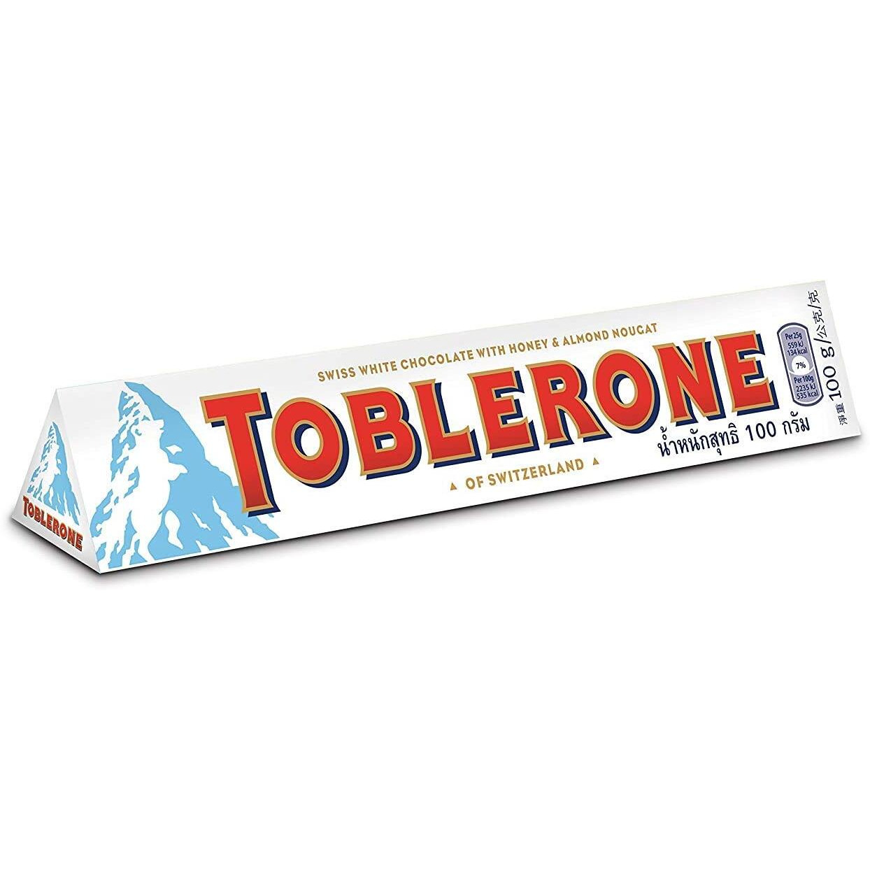 Toblerone of Switzerland Combo Pack Chocolate Bars (Swiss Milk, Swiss Dark, Swiss White, Swiss Milk Fruit & Nut),Pack of 4 (100gram Each)