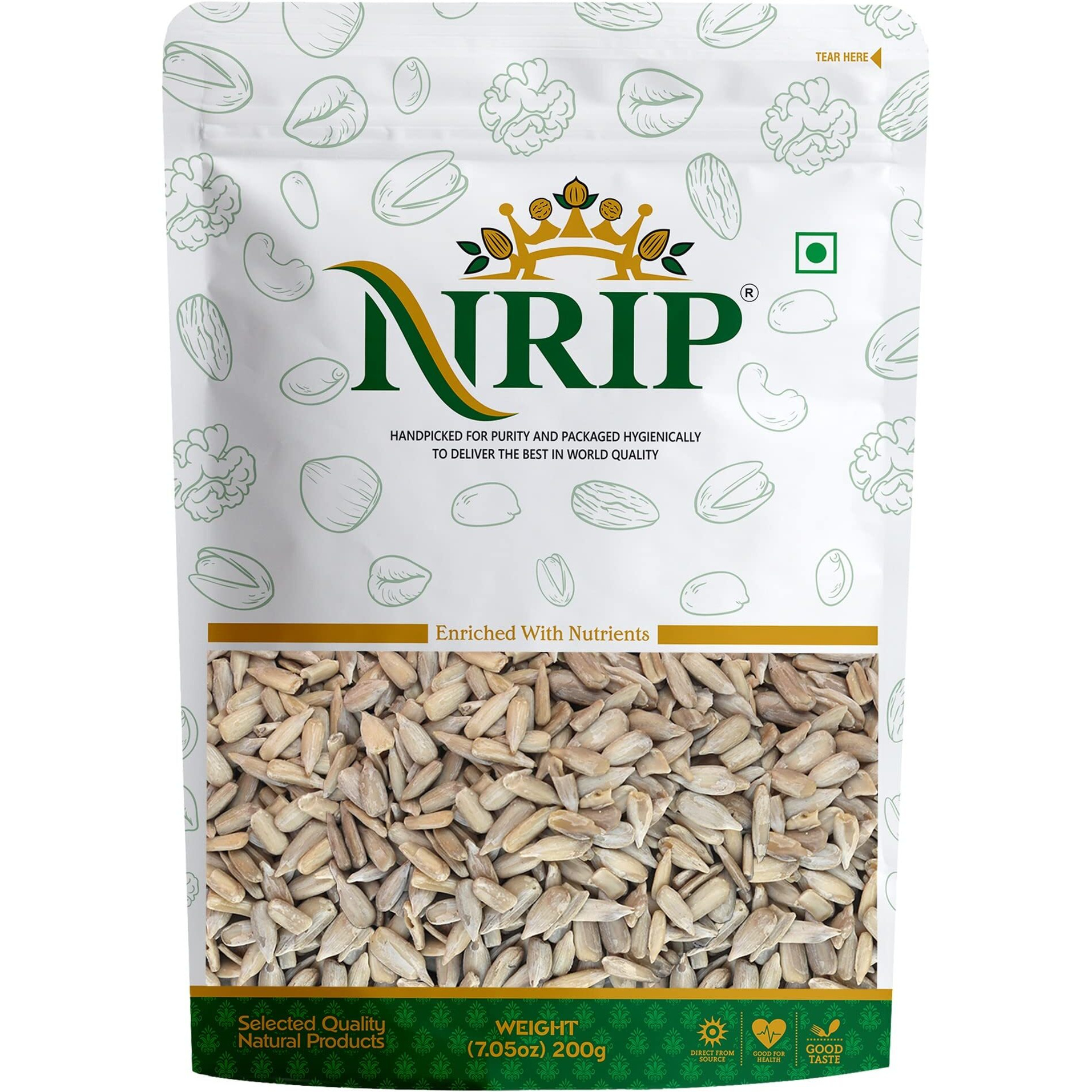 NRIP Sunflower Seeds Raw 200 Gm