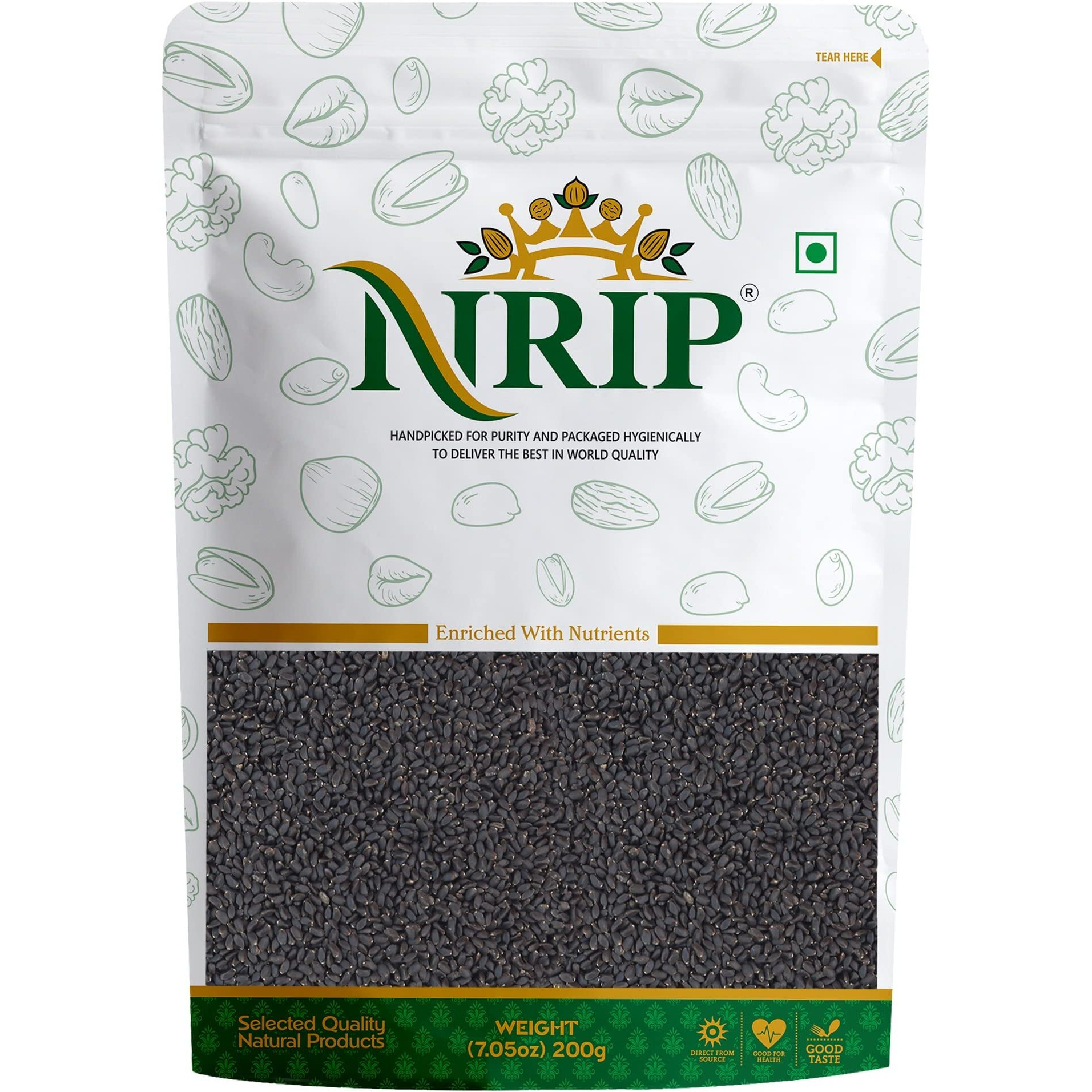 NRIP Basil Seeds (Sabja) 200 Gm