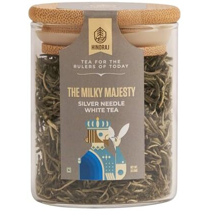 HINDRAJ Silver Needle White Tea- The Milky Majesty | Loose Tea Leaves | Natural with No Added Sugar | 35 gm