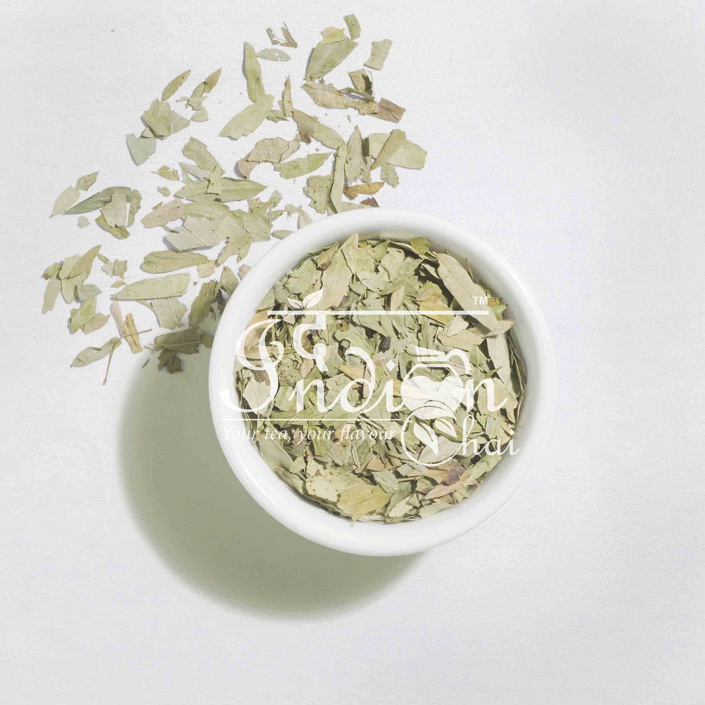 The Indian Chai Organic Senna Tea Leaves (100Gram) | Senna Leaves | Helps With Constipation | Help Improve Digestion | Promotes Skin Health | Caffeine Free | Herbal Tea | Loose Leaves - 100G