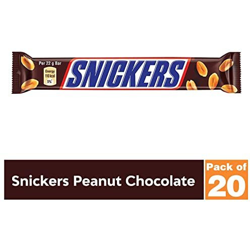 Snickers Peanut Chocolate Bar 22 Gram X Pack Of 20