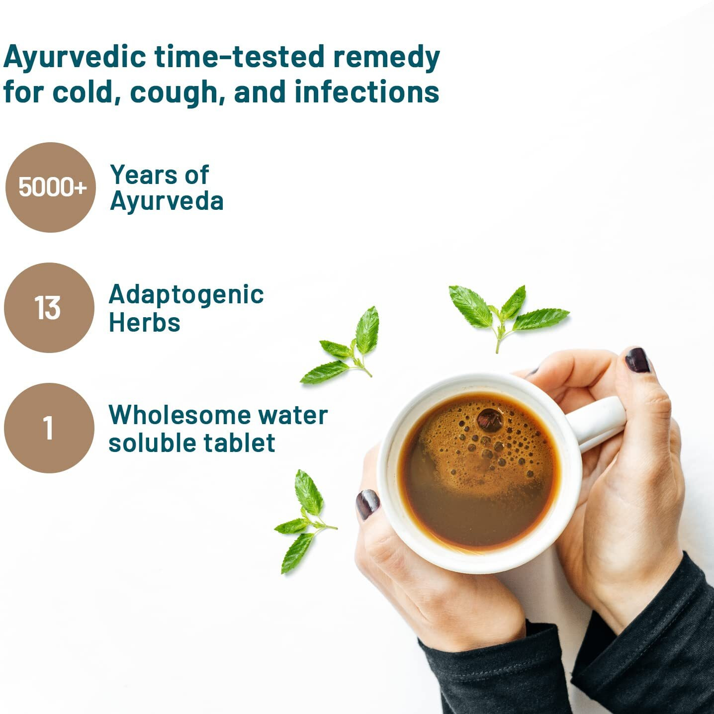 Wellbeing Nutrition Grandmas Kadha- Ayurvedic Kadha Tea | Ayush Kwath Immunity Booster | with Echinacea, Tulsi, Amla, Turmeric, Ginger, Mulethi, Kalmegh, Adulsa (15 Effervescent Tablets) Pack of 2