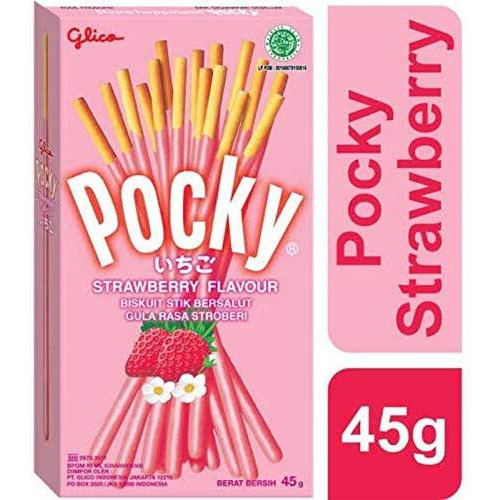 Pocky Glico Combo Pack Chocolate Flavour and Strawberry Flavour- 47g Each