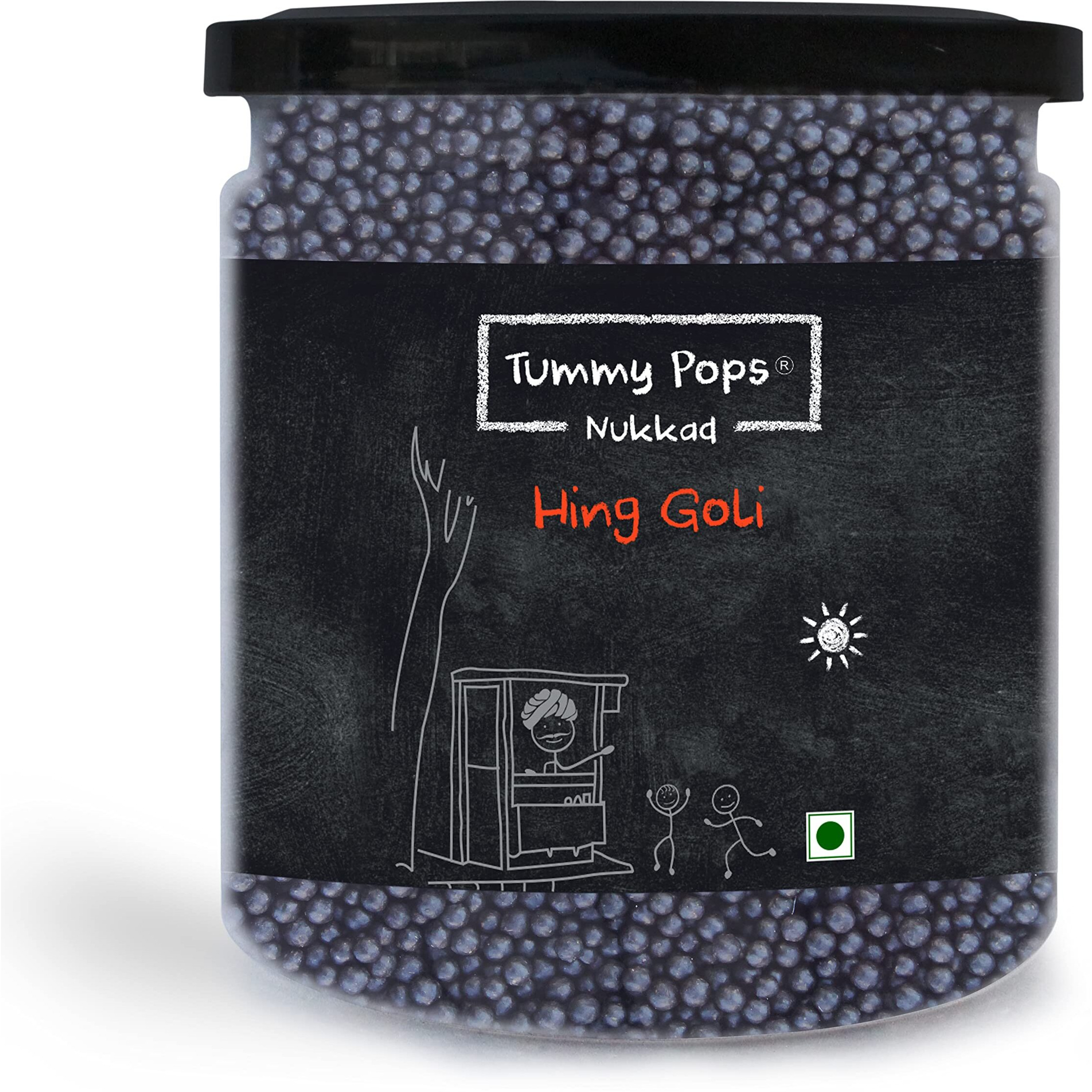 Tummy Pops | Premium Hing Goli for Digestion - 400gm Jar | After Meal Digestives Mukhwas, Premium Handmade Mouth Fresheners, Chatpati Churan Goli Pachak | Hygienically Prepared & Packed