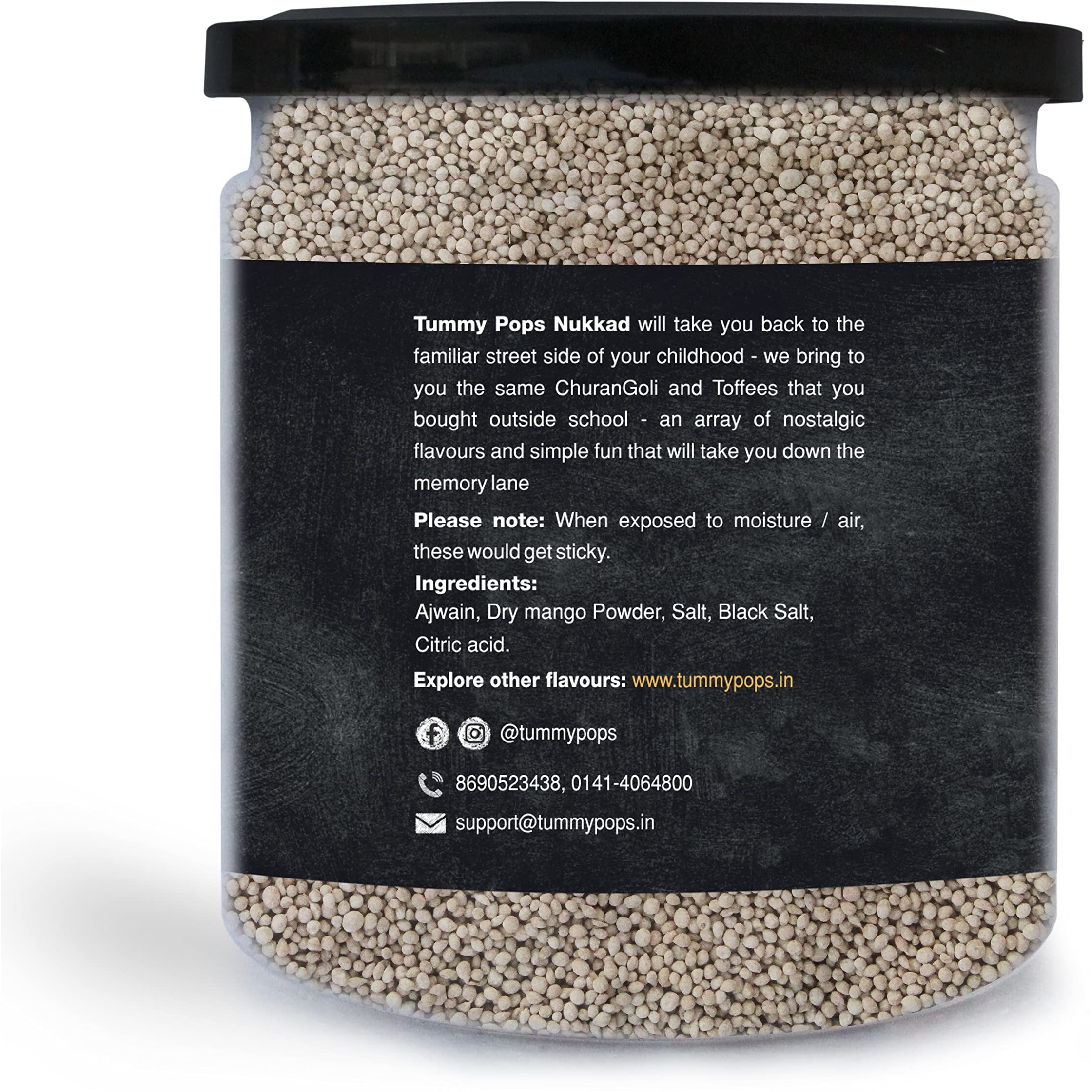 Tummy Pops| Premium Ajwain Pachak for Digestion - 350gm Jar | After Meal Digestives Mukhwas, Premium Handmade Mouth Fresheners, Chatpati Churan Goli Pachak | Hygienically Prepared & Packed