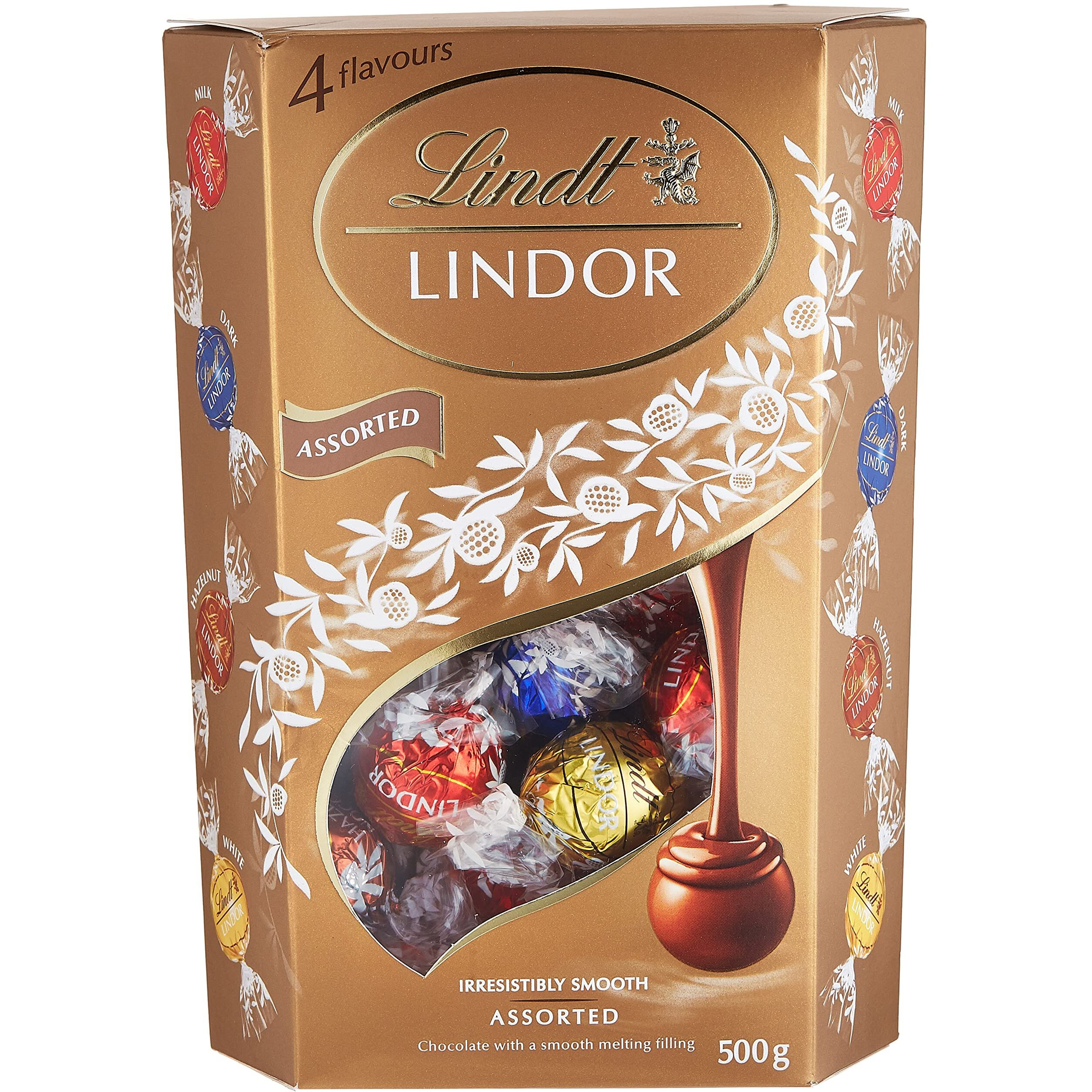 Lindt LINDOR Assorted Chocolate Truffles, 17.64 oz / 500 g