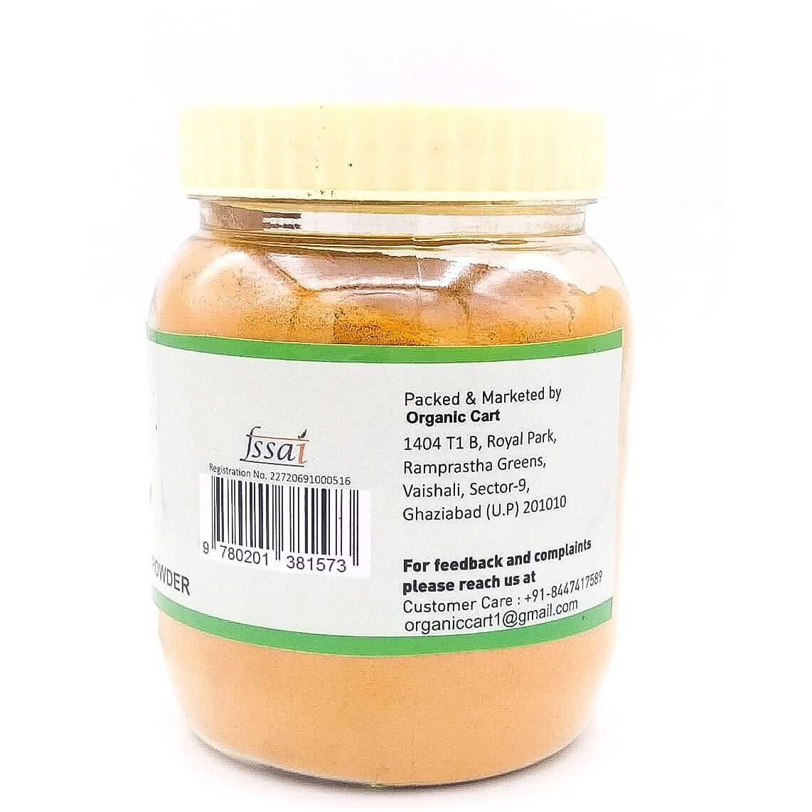 ORGANIC CART Natural Lakadong Turmeric Powder Haldi Powder fom the Hills of Meghalaya 7.5% - 9% Curcumin Content - Unprocessed - Immunity Booster (250 Grams)