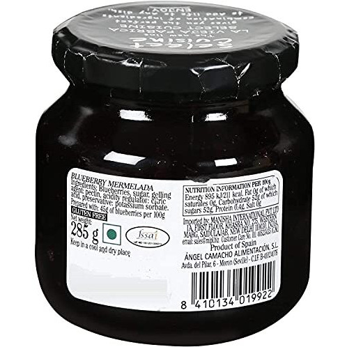 La Vieja Fabrica Blueberry Mermelada Jam Bottle, 570 g