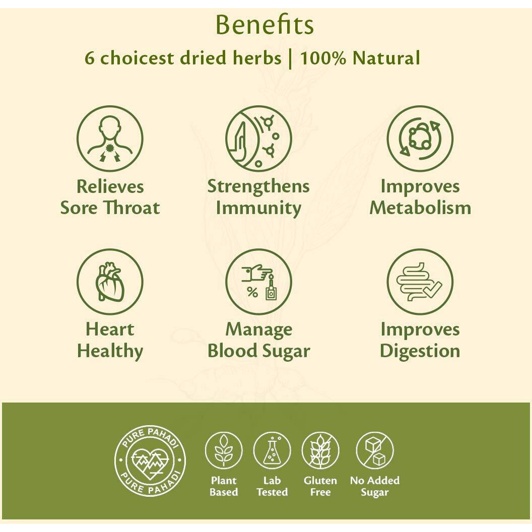 The Pahadi Story Turmeric Latte Mix 100gm - 100% Natural Haldi Doodh Mix Immunity Booster Golden Milk Powder for Rainy and Winter Season -