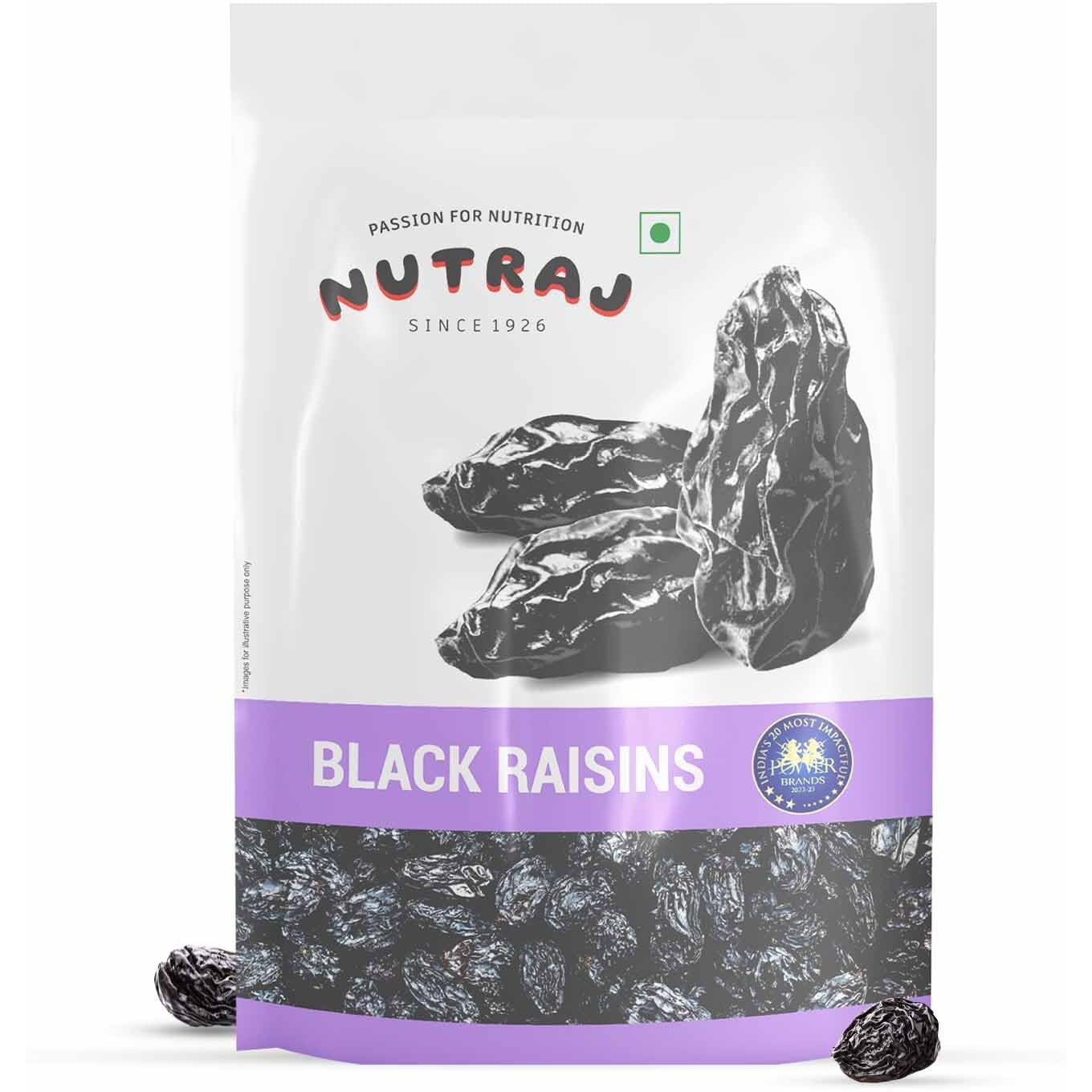 Nutraj Raisin (Kishmish) Black Raisin, Pack of 1 (200g)