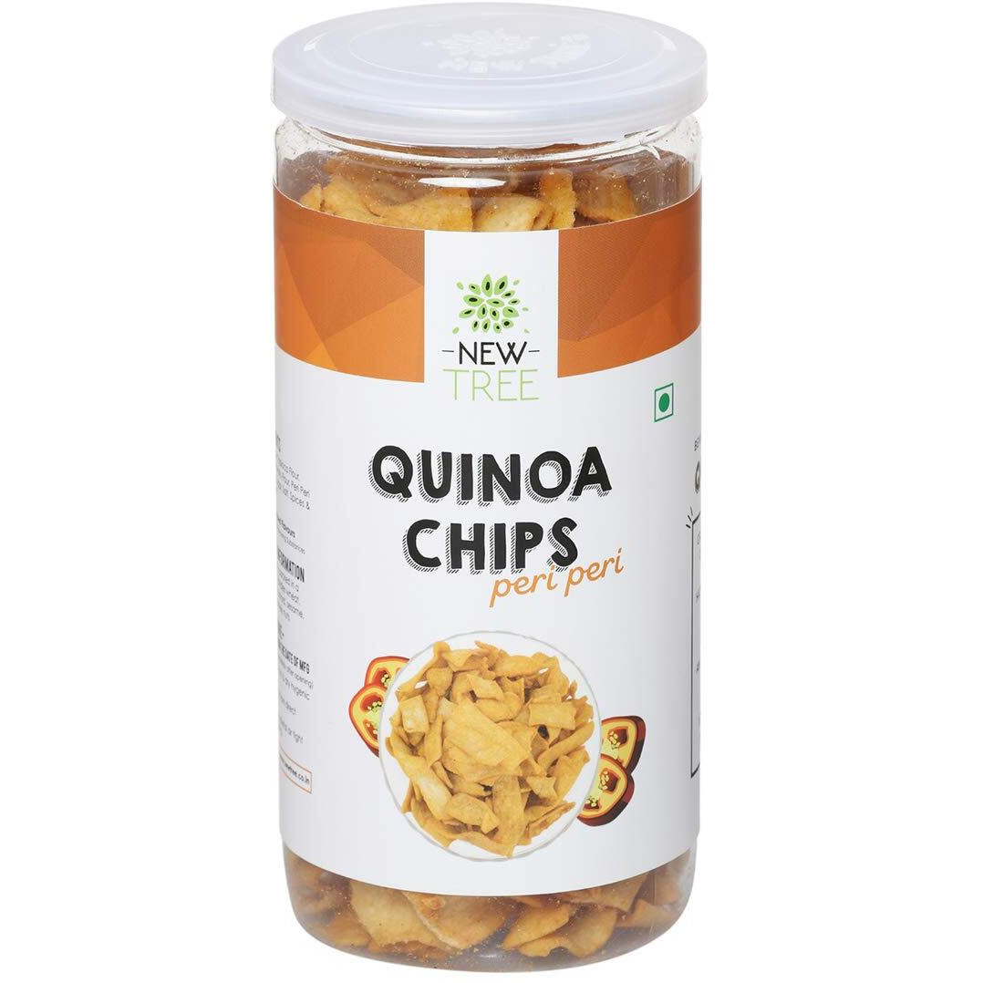 New Tree Healthy Snack Combo || Quinoa Chips Peri Peri 225Gm || Quinoa Chips Lemon & Spice 225gm || Combo Pack of 2 || Combined Weight 450gm || Gluten Free Snacks