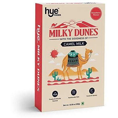 HYE FOODS Milky Dunes Strawberry Camel Milk Powder | 300gms