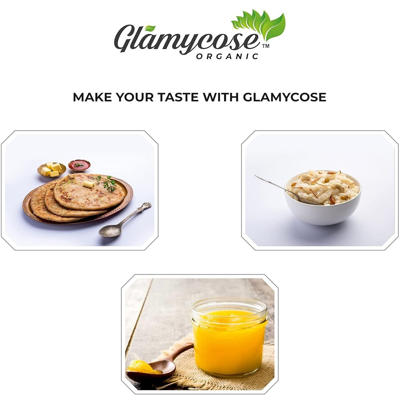 Glamycose Vedic A2 Cow Ghee 1 Liter | Pure, Bilona, Gir Cow Ghee - A2 Desi Cow Ghee | Bilona Cow Ghee A2 | Desi Ghee