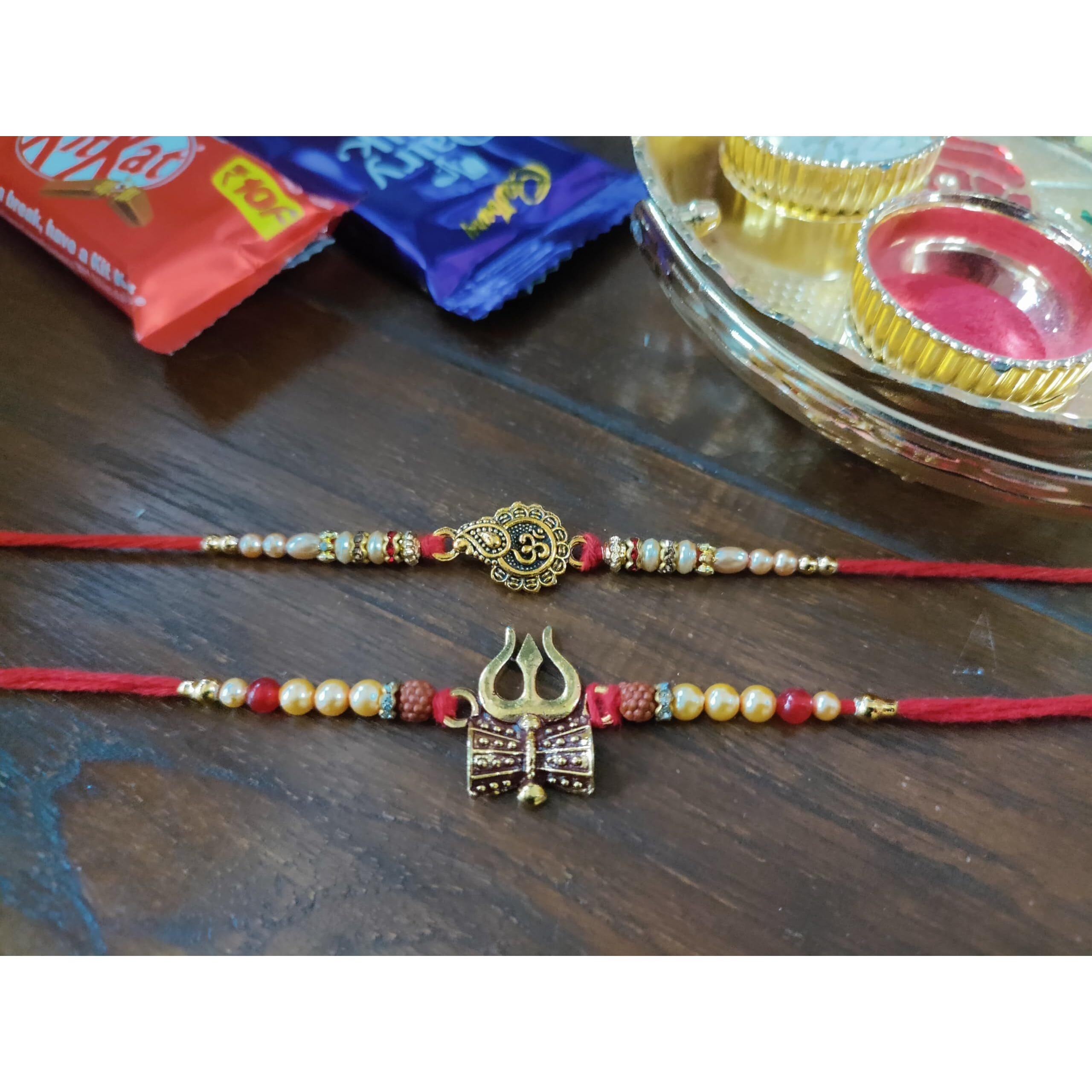 Maalpani Rakhi Chocolate For Brother Bhaiya - Rakhi and Chocolate Gift Hamper - Rakhi Gift Hamper Celebration Box Pack