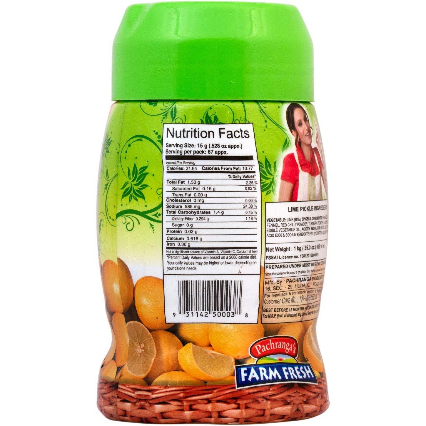 Pachrangas Farm Fresh Lime Pickle - 1 kg