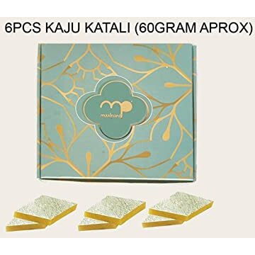 Maalpani Rakhi Kaju Katali Sweets Combo | 3 Rakhi and Sweets with pooja gift for Rakshabandhan | Rakhi with sweets(60gram) Combo for Brother greeting card D30213S