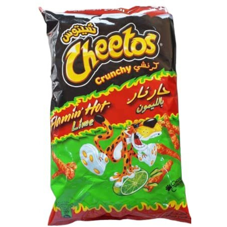 Cheetos Crunchy Flamin Hot Lime Snacks - Cheese Flavoured 200 gm.