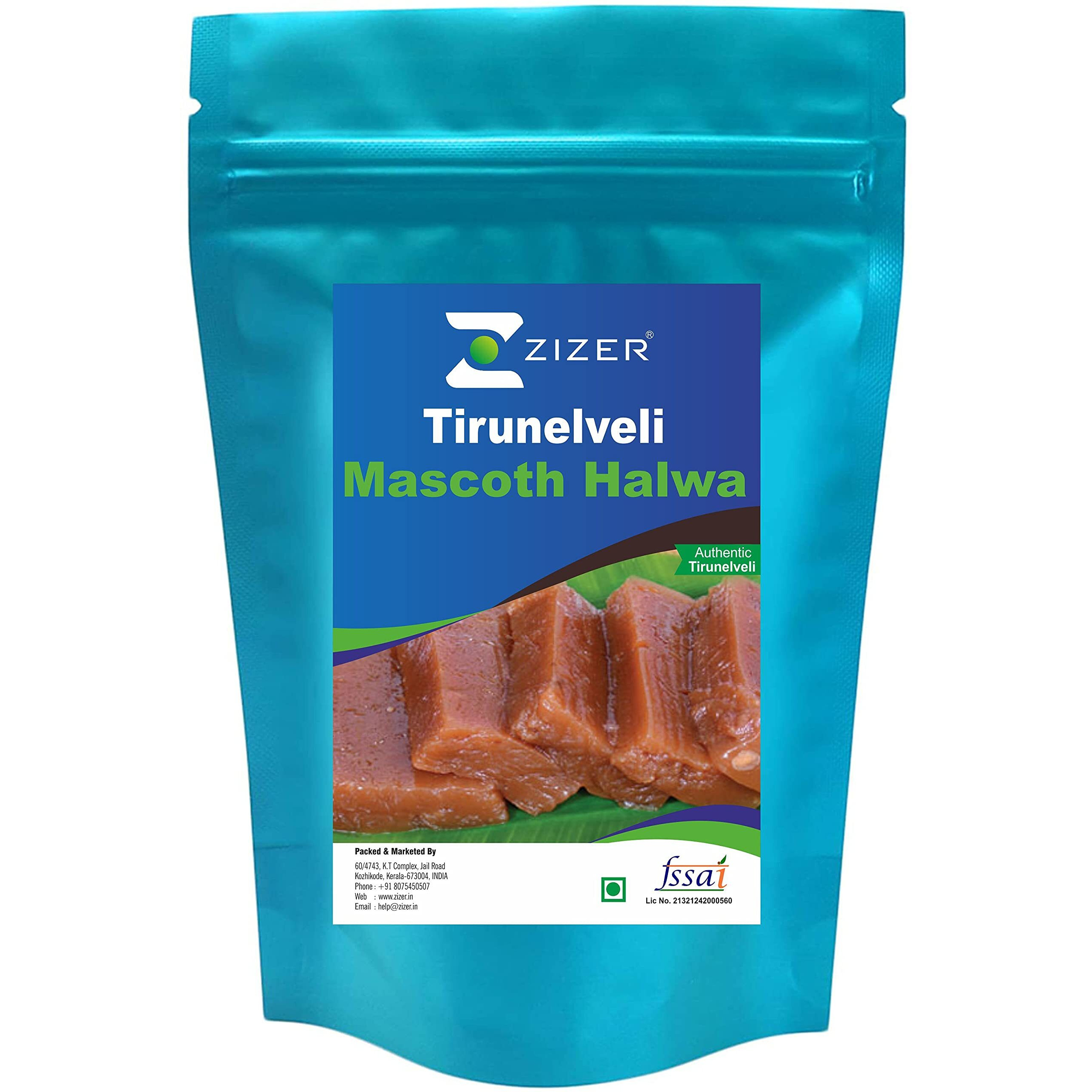 Zizer Tirunelveli Wheat Mascoth Halwa - Traditional Kerala Sweets | Fresh Delicious & Rich in Flavor | Halwa Sweet | kerala halwa | Perfect Indian Dessert | 1kg Pack
