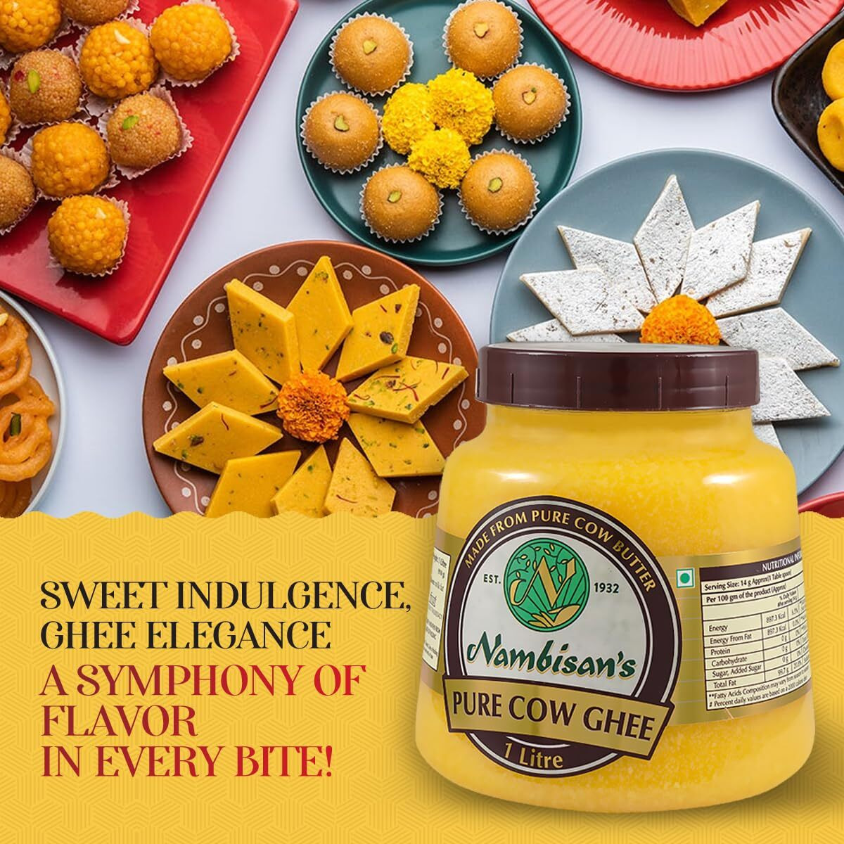 Nambisans Pure Cow Ghee 1 Liter