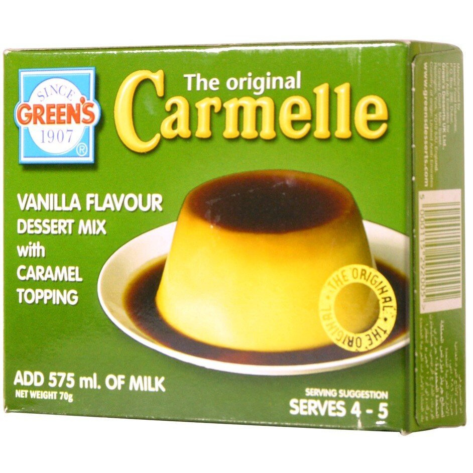 Greens Carmelle Vanilla Flavour Dessert Mix with Caramel Topping, 70g