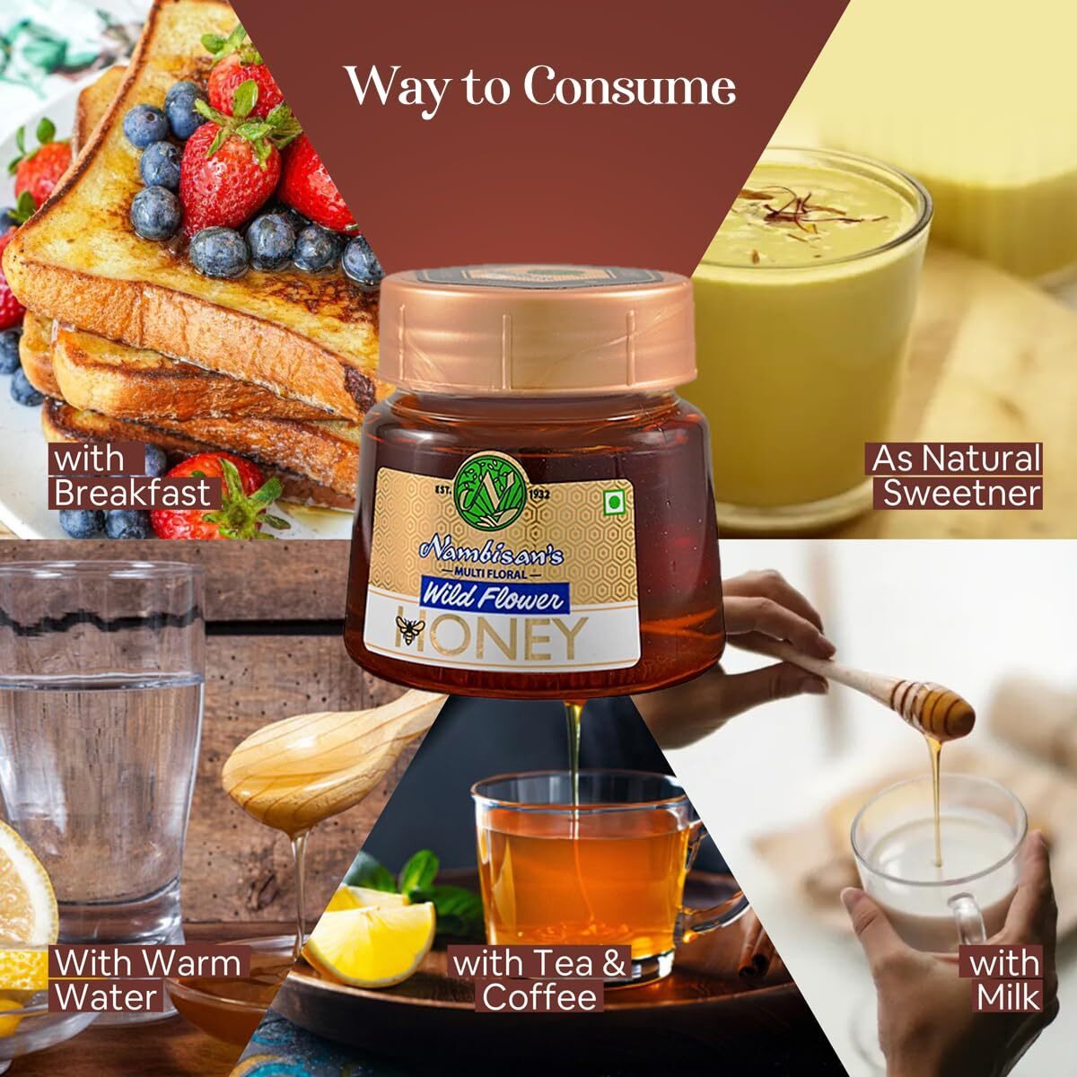 Nambisans Wildflower Honey 250 g Jar