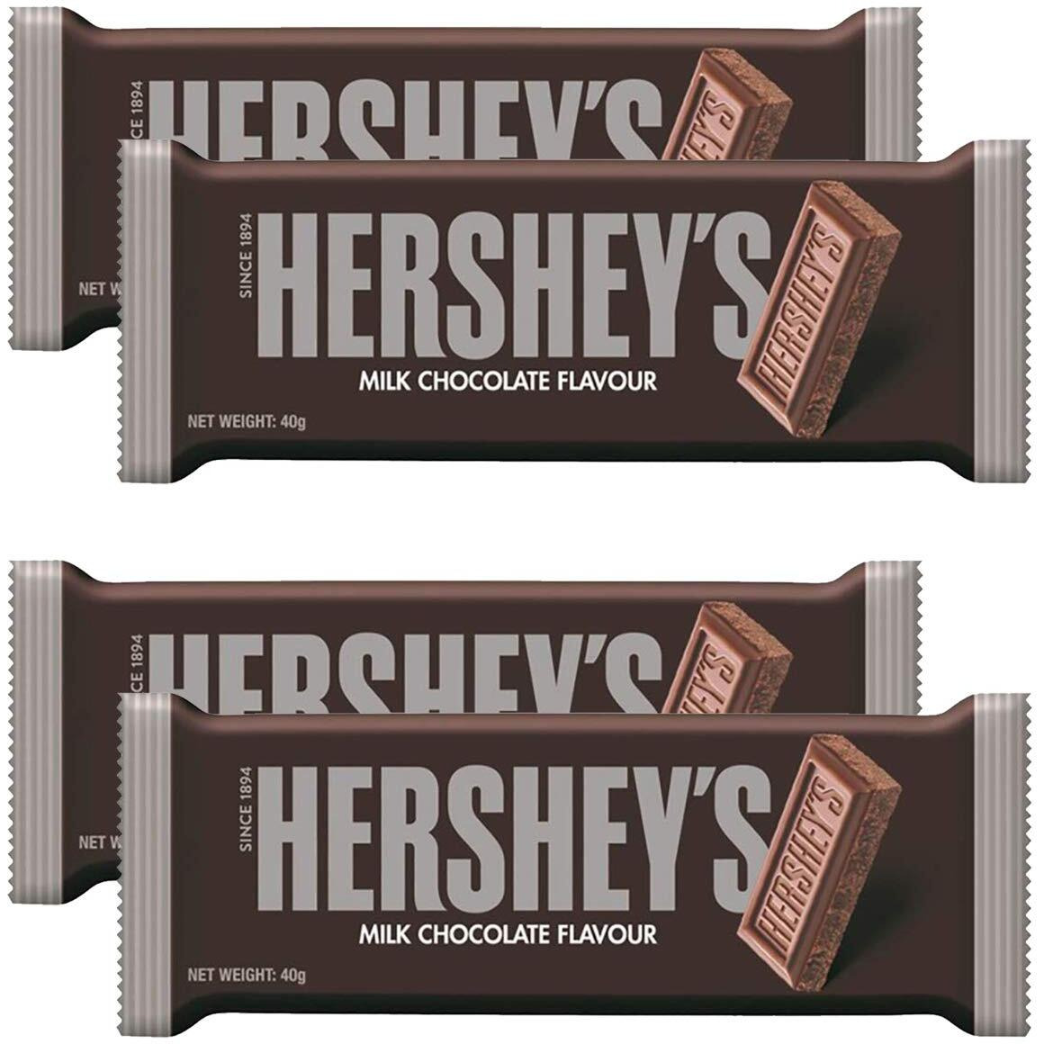 Hersheys Milk Chocolate, 4 X 40 g