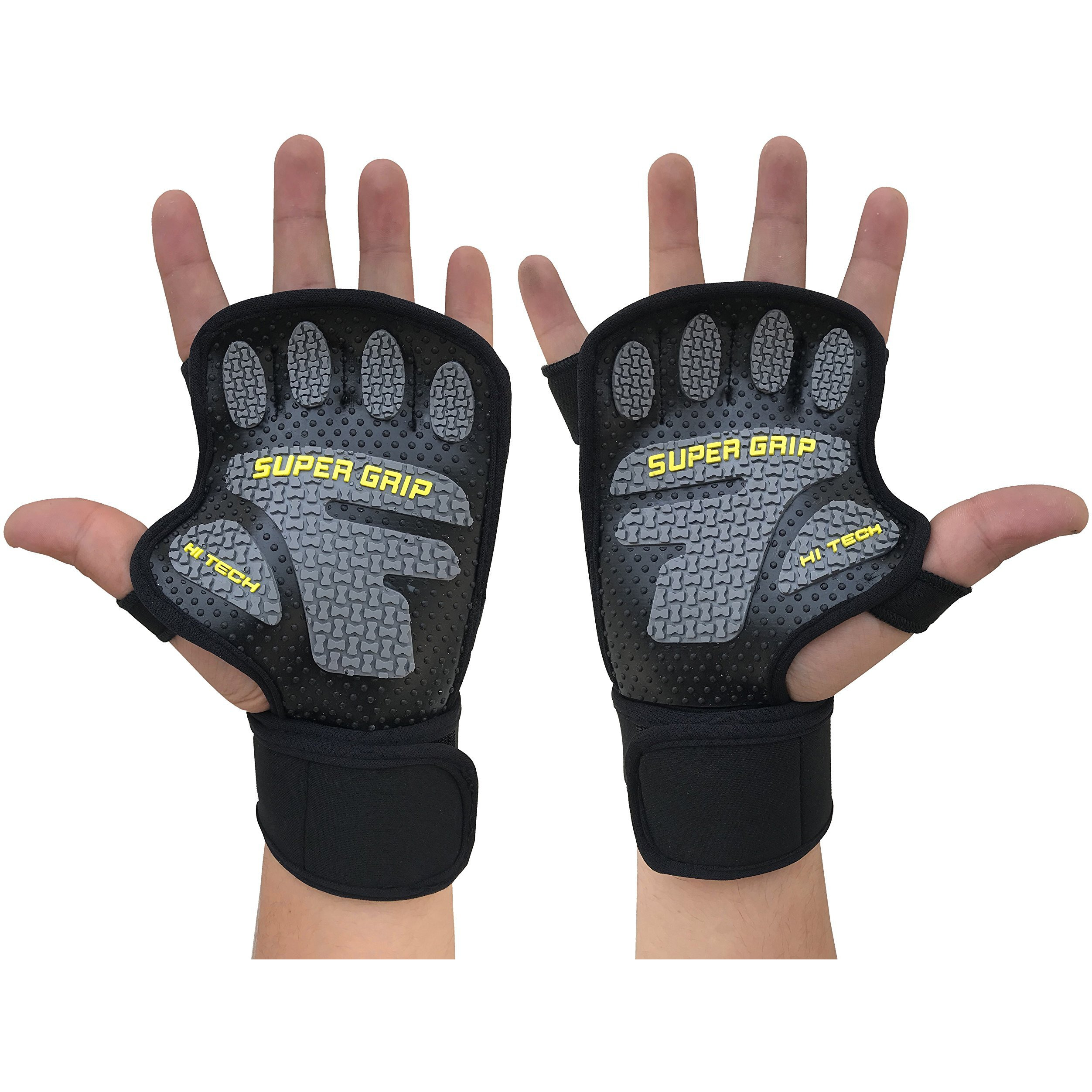 Kobo WTG-22 Lycra-Spandex Gym Gloves, X-Large (Black)
