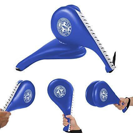 JERN Set of 2 Taekwondo Durable Kick Pad Target for Karate Kickboxing Training (Blue)