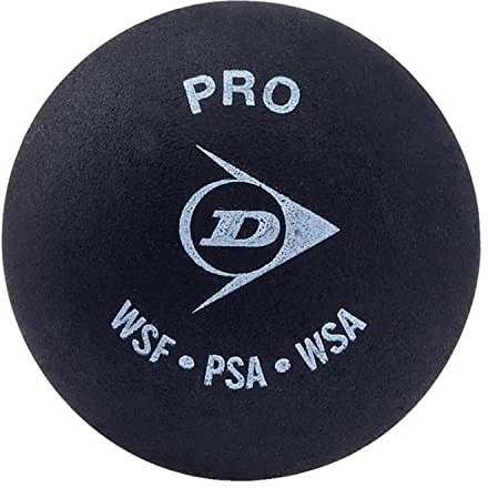 DUNLOP 700108A Squash Ball, Size Standard (Black)