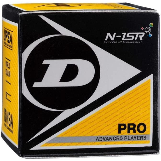 DUNLOP 700108A Squash Ball, Size Standard (Black)