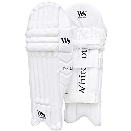 Whitedot Dot 2.1 Combo Cricket Batting Pad with 2.1 Cricket Batting Gloves, Idol for Youth/Medium, Right Hand