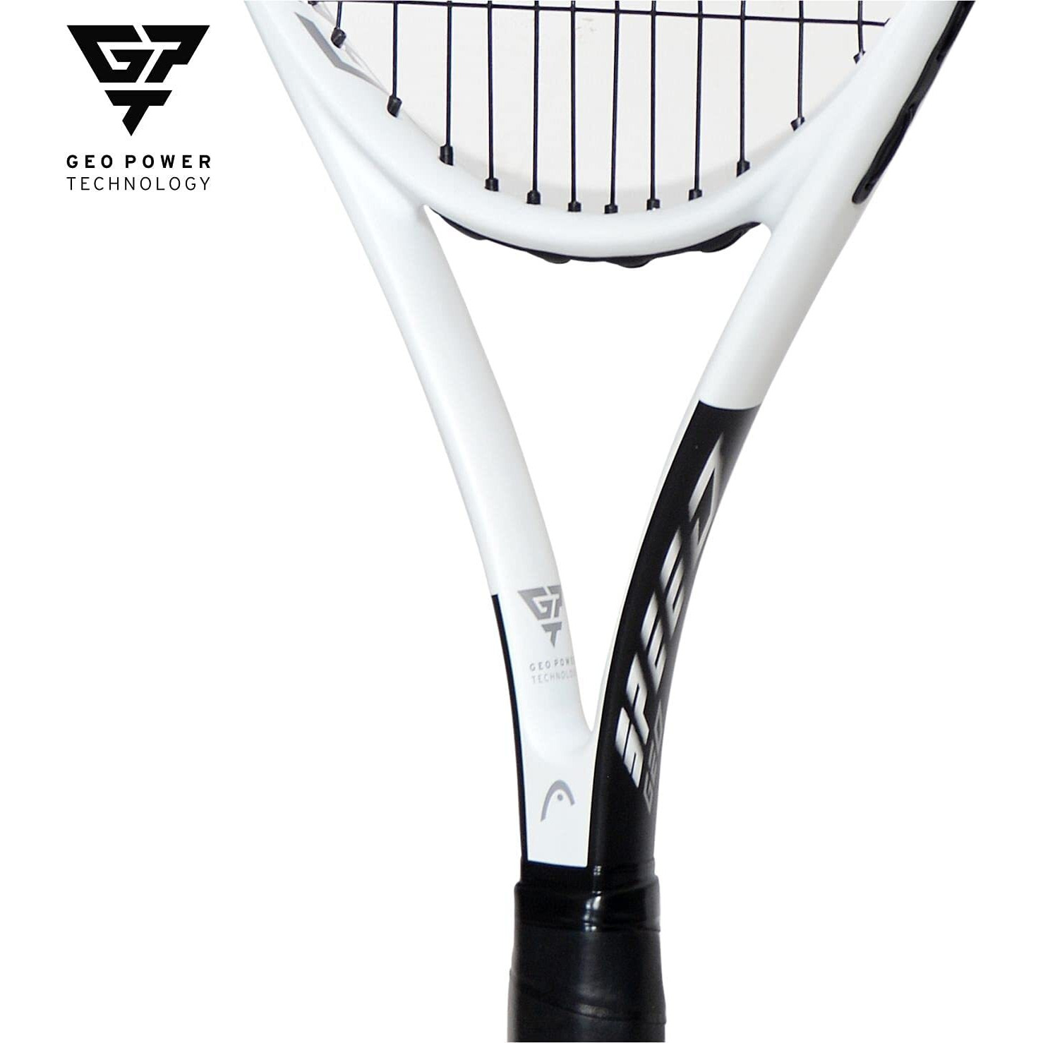 Head Geo Speed Adult Tennis Racket - Pre-Strung Head Light Balance 27.5 Inch Racquet - 4 3/8 in Grip