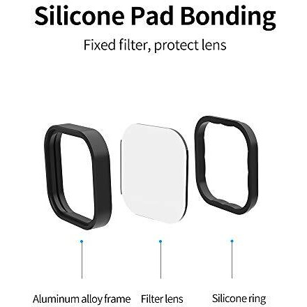 TELESIN 4-Pack Lens Filter CPL ND8 ND16 ND32 Compatible for GoPro Hero 10/9 Black, Neutral Density and Polarizing Lens Filter Kit Lens Protector for Go Pro 10/9 Accessories