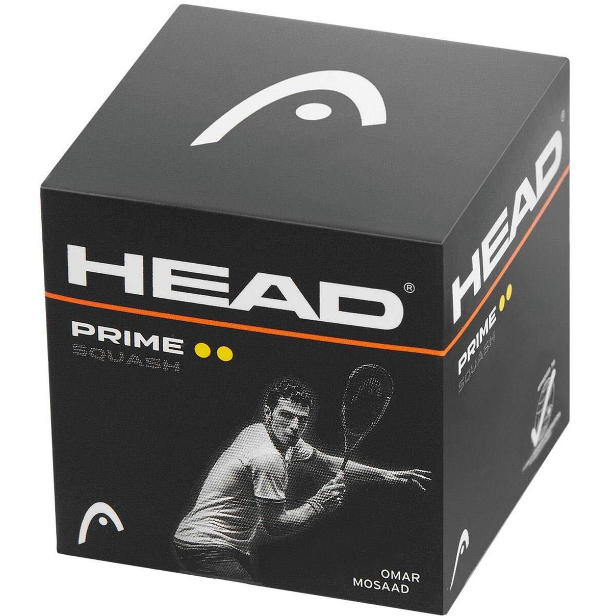 HEAD Prime Double Dot Squash Ball,Black