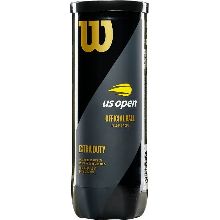 Wilson Synthetic Us Open Xd 1 Can Tennis Ball (Pack of 3), Yellow, 2.57 2.70 Inches (K-Rey-Wtb10620)