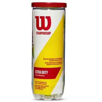 Wilson Champ Xd 1 Can Tennis Ball (Pack of 3) Yellow, rubber & Synthetic