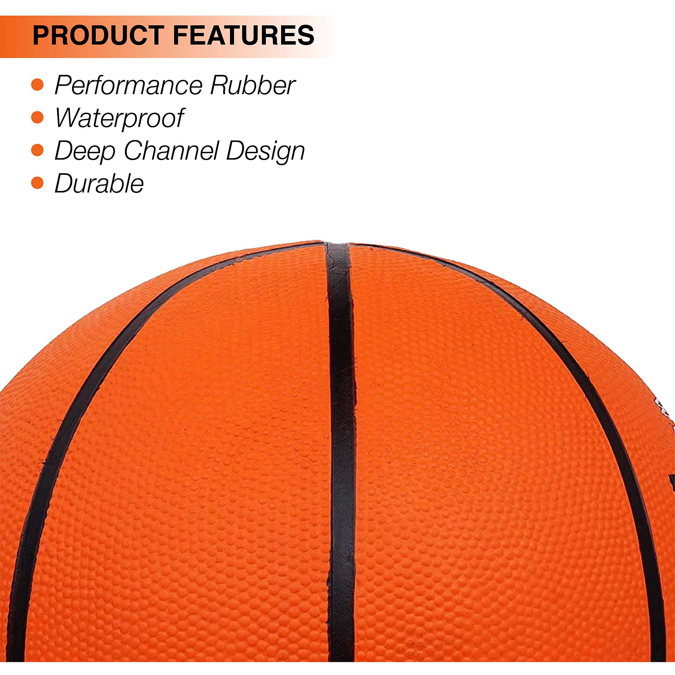 Cosco Rubber Dribble Basket Balls (Size 5, Orange)