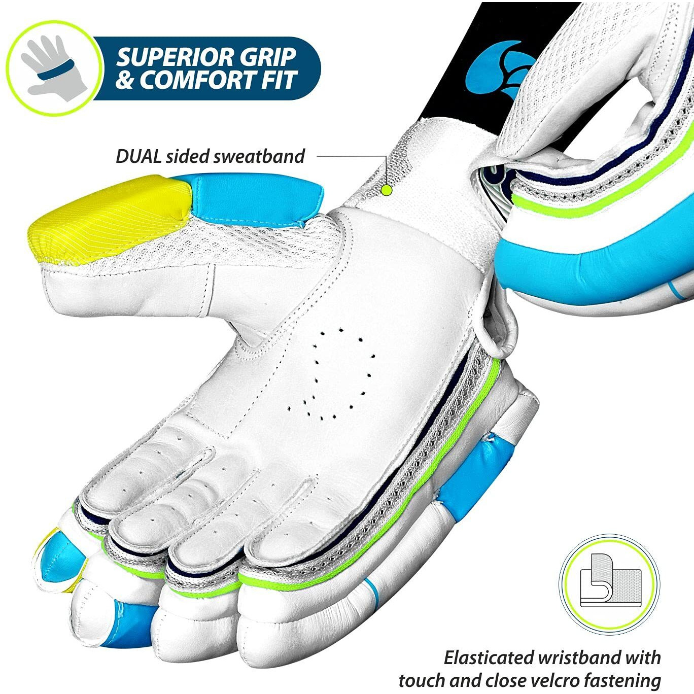 DSC Glider Cricket Batting Gloves, Size - Boys, Right Hand