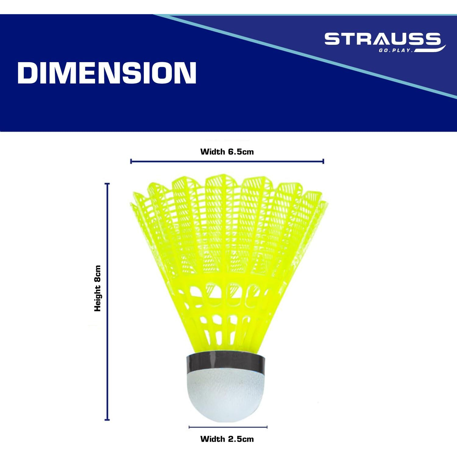 Strauss Maxis Pro Nylon Shuttlecock | Stable Flight, Fast Recovery & Near Feather Shuttle Performance | Badminton Shuttlecock for Boys and Girls | Medium Speed, Durable & Less Frequent Replacement | Indoor Outdoor Badminton Sports Shuttle (Pack of 6),(Green)