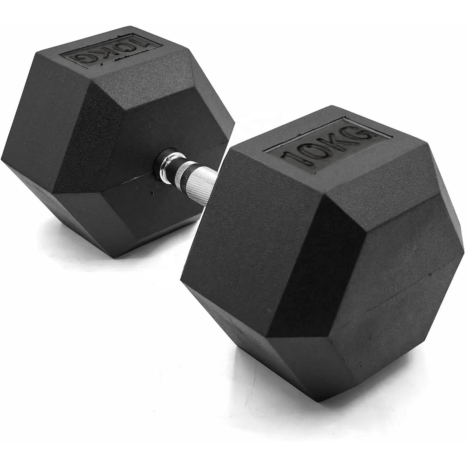 SLOVIC Dumbbells Set for Home Gym | 10 kg Dumbbells Set of 1 | Fitness Gym Dumbbell set for Home Workout | Anti Skid rubber Dumbbell set | Weights for Workout
