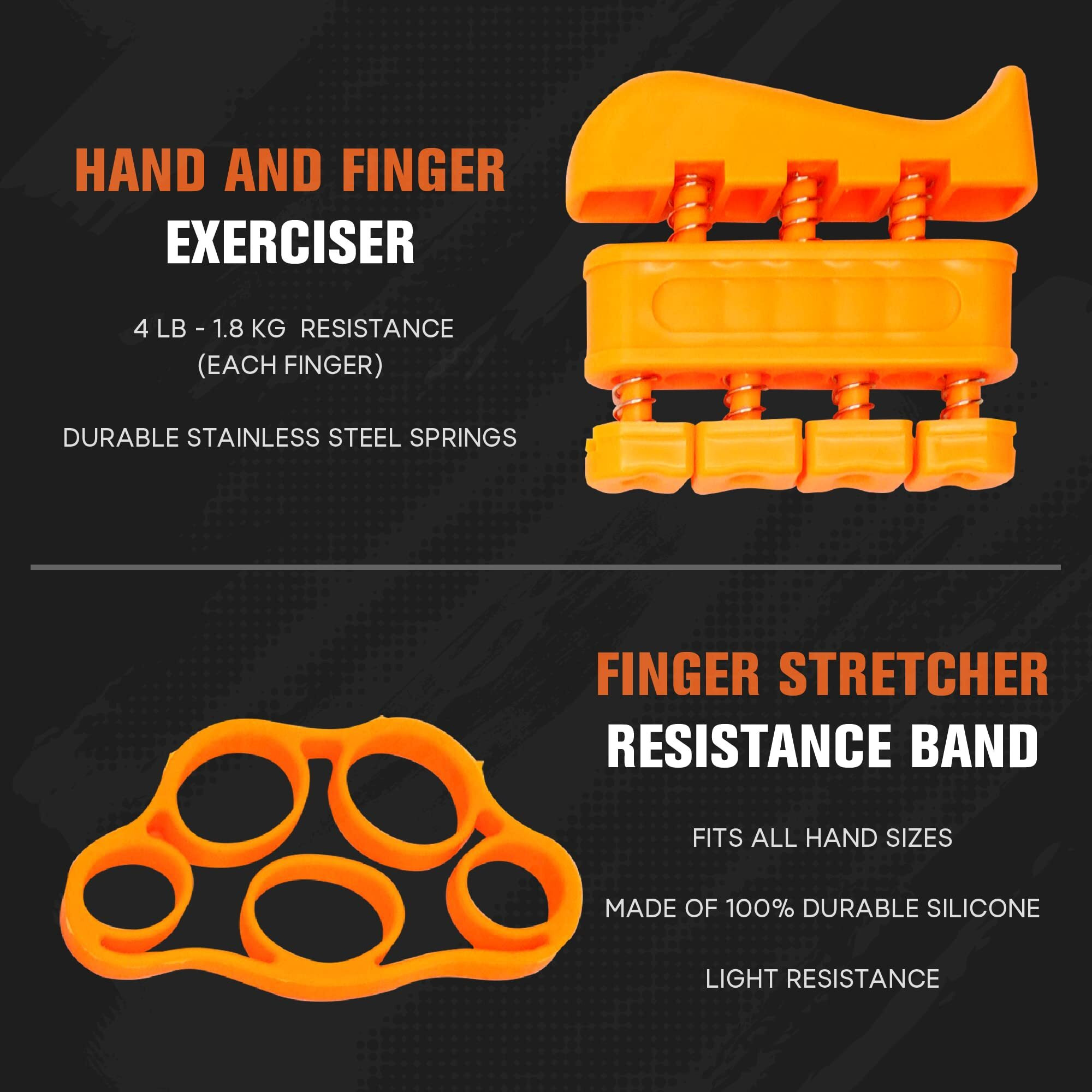 SOLARA Hand Gripper Set of 5, Finger exercise equipment Hand Grip for Gym, Hand Grip strengthener & Hand Exercise equipment, Mobile app with 5 eBooks and 50 plus Videos