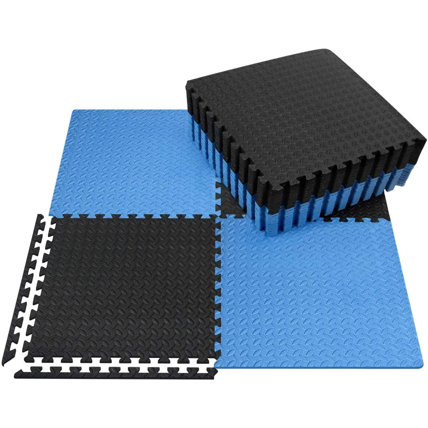 SIGNATRON Exercise Mat Puzzle Gym Mat Interlocking Foam Mats EVA Foam Floor Tiles with Protective Flooring for Gym Equipment Workouts