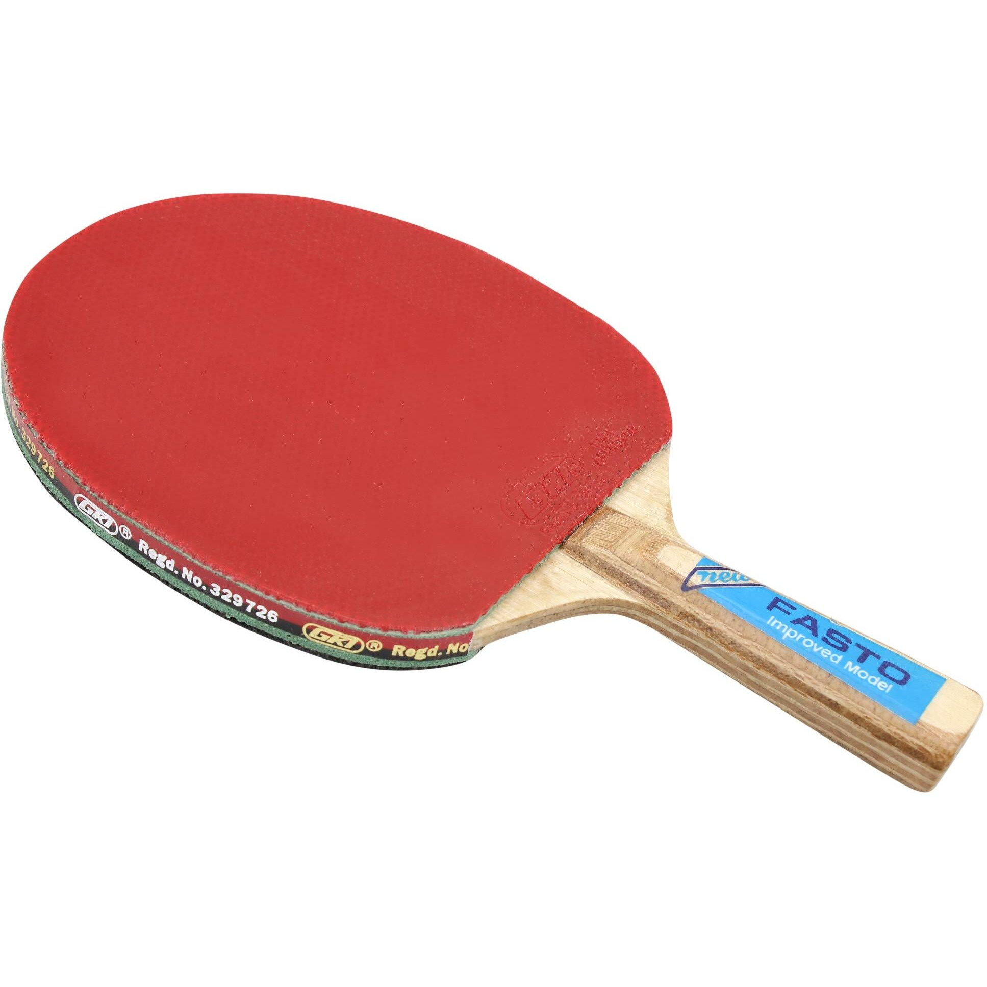 GKI Fasto Table Tennis Racquet, Wood, Red