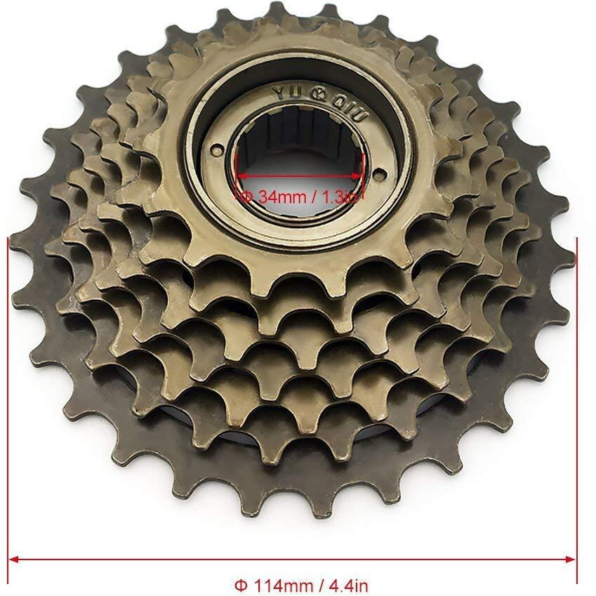 Outdazzle 21, 7 Speed - Cycle Freewheel | 14-28 T Cassette Road Bike/Bicycle Gear Shifter